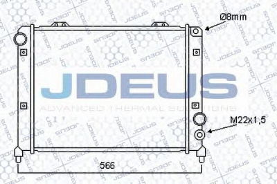 JDEUS 000v06 -  Радиатор, охлаждение двигателя