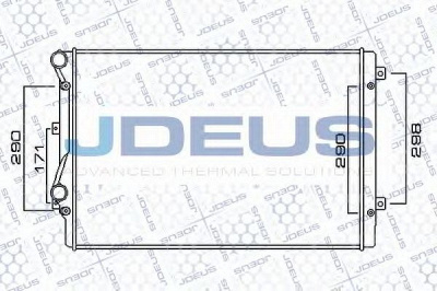 JDEUS 001m24 -  Радиатор, охлаждение двигателя