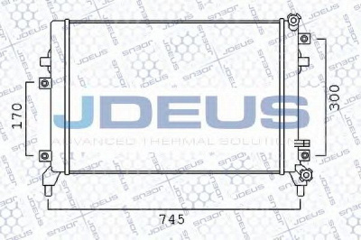 JDEUS 001m30 -  Низкотемпературный охладитель, интеркулер