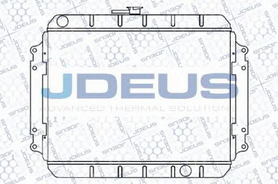 JDEUS 004m07 -  Радиатор, охлаждение двигателя