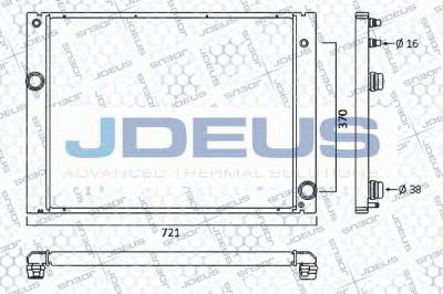JDEUS 005m26 -  Радиатор, охлаждение двигателя