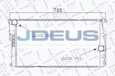 JDEUS 005m32 - Радиатор, охлаждение двигателя
