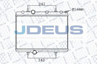 JDEUS 007m58 -  Радиатор, охлаждение двигателя