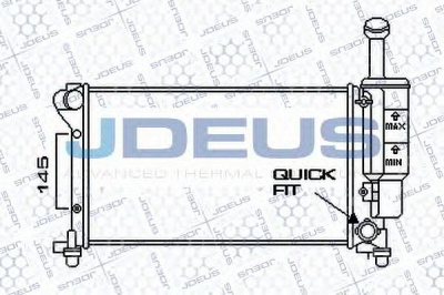 JDEUS 011m69 -  Радиатор, охлаждение двигателя