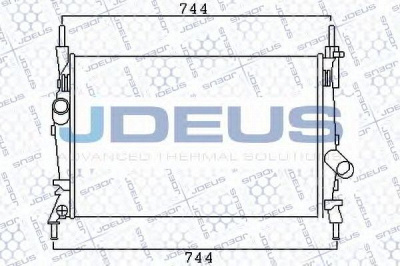 JDEUS 012m37 -  Радиатор, охлаждение двигателя