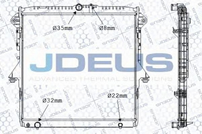 JDEUS 012m41 -  Радиатор, охлаждение двигателя