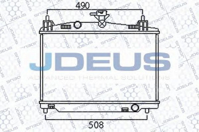 JDEUS 016m32 -  Радиатор, охлаждение двигателя