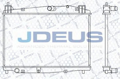 JDEUS 016m34 -  Радиатор, охлаждение двигателя