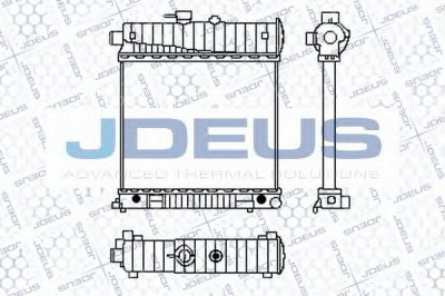 JDEUS 017b19 -  Радиатор, охлаждение двигателя