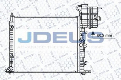 JDEUS 017b25 -  Радиатор, охлаждение двигателя
