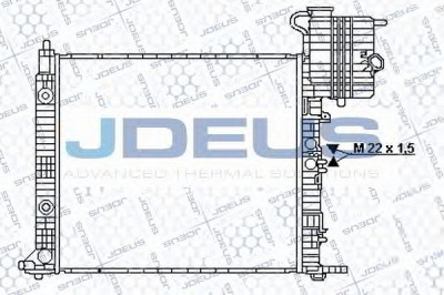 JDEUS 017b26 -  Радиатор, охлаждение двигателя