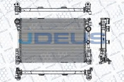 JDEUS 017m53 -  Радиатор, охлаждение двигателя