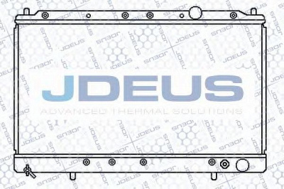 JDEUS 018m25 -  Радиатор, охлаждение двигателя