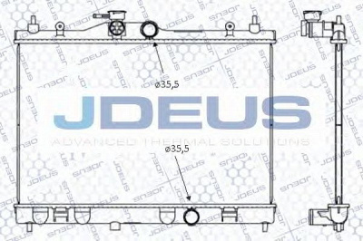 JDEUS 019m68 -  Радиатор, охлаждение двигателя