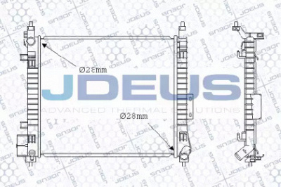 JDEUS 019m77 -  Радиатор, охлаждение двигателя