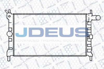 JDEUS 020m20 - Радиатор, охлаждение двигателя