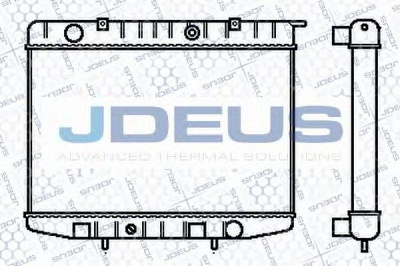 JDEUS 020m25 - Радиатор, охлаждение двигателя