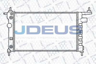 JDEUS 020m45 - Радиатор, охлаждение двигателя