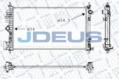 JDEUS 020m67 -  Радиатор, охлаждение двигателя