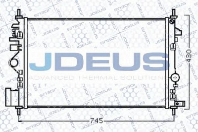 JDEUS 020m71 -  Радиатор, охлаждение двигателя