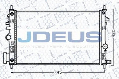 JDEUS 020m72 -  Радиатор, охлаждение двигателя