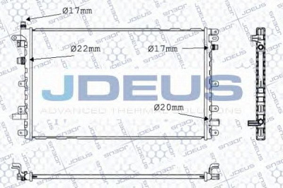 JDEUS 020m81 -  Радиатор, охлаждение двигателя
