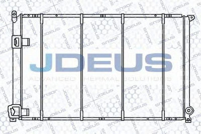 JDEUS 023m18 -  Радиатор, охлаждение двигателя