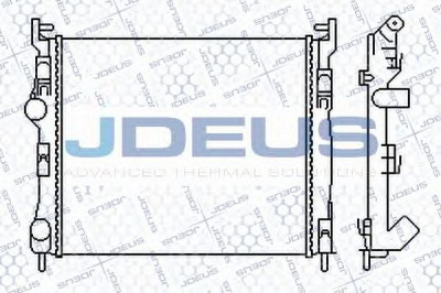 JDEUS 023m41 - Радиатор, охлаждение двигателя