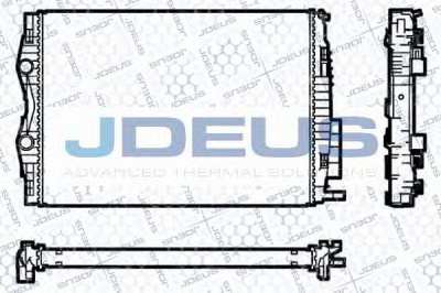JDEUS 023m92 - Радиатор, охлаждение двигателя