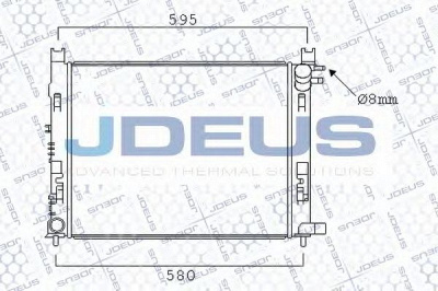 JDEUS 023m95 -  Радиатор, охлаждение двигателя
