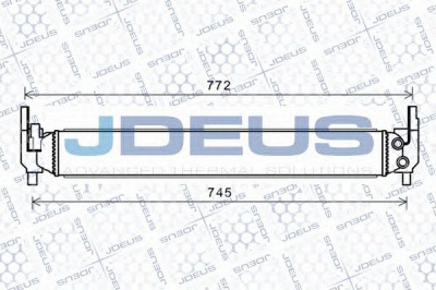JDEUS 025m14 -  Низкотемпературный охладитель, интеркулер