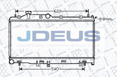 JDEUS 026m05 -  Радиатор, охлаждение двигателя