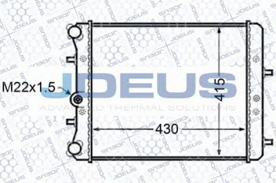 JDEUS 030m11 -  Радиатор, охлаждение двигателя