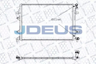 JDEUS 030m45 -  Радиатор, охлаждение двигателя