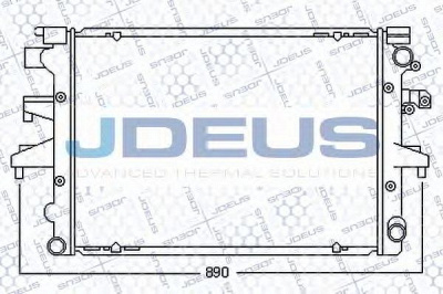 JDEUS 030m53 -  Радиатор, охлаждение двигателя