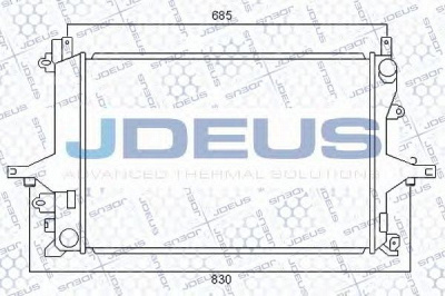 JDEUS 031m10 -  Радиатор, охлаждение двигателя