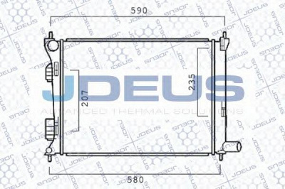 JDEUS 054m45a -  Радиатор, охлаждение двигателя