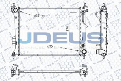 JDEUS 054m49 -  Радиатор, охлаждение двигателя