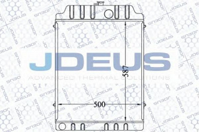JDEUS 098m08 -  Радиатор, охлаждение двигателя
