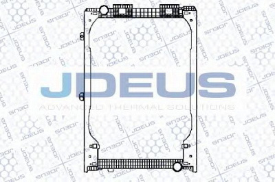 JDEUS 115m08 - Радиатор, охлаждение двигателя