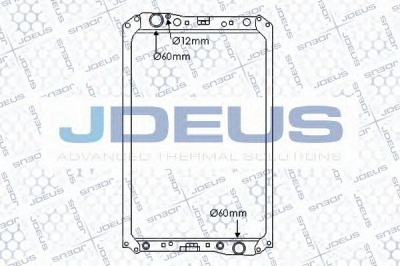 JDEUS 117m04 -  Радиатор, охлаждение двигателя