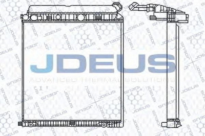 JDEUS 117m08 -  Радиатор, охлаждение двигателя