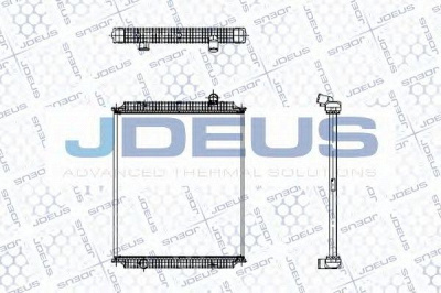 JDEUS 123m02b -  Радиатор, охлаждение двигателя