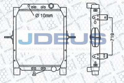 JDEUS 123m17a -  Радиатор, охлаждение двигателя