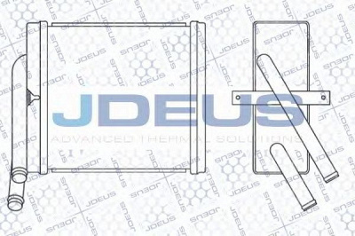 JDEUS 204m03 -  Теплообменник, отопление салона