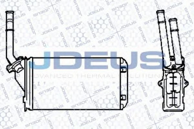 JDEUS 207v03 -  Теплообменник, отопление салона