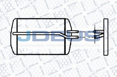 JDEUS 212m05 -  Теплообменник, отопление салона