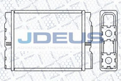 JDEUS 219m22 -  Теплообменник, отопление салона
