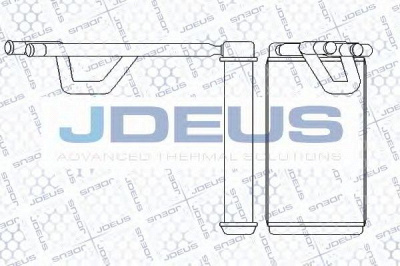 JDEUS 219m61 -  Теплообменник, отопление салона