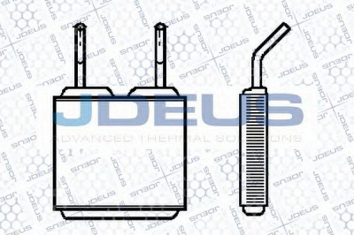 JDEUS 220m06 - Теплообменник, отопление салона